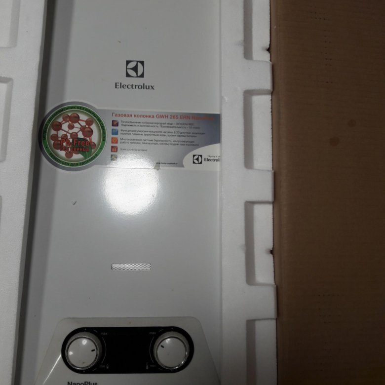 Газовая колонка electrolux старого образца