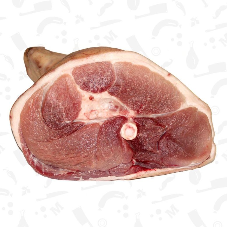Мясо молодых свиней. Свинина окорок подбедерок.