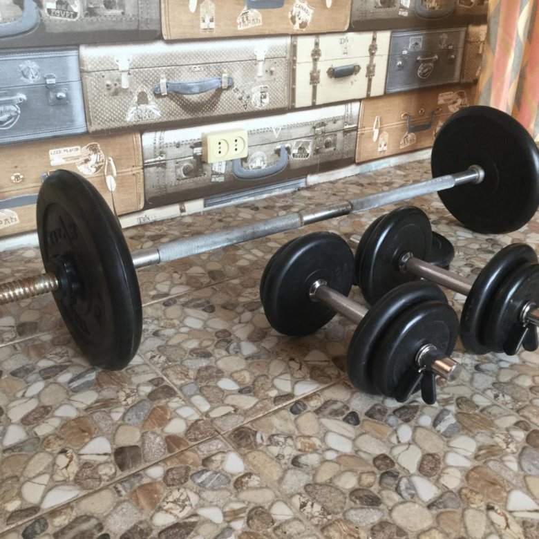 Штанга Barbell с блинами 130 кг