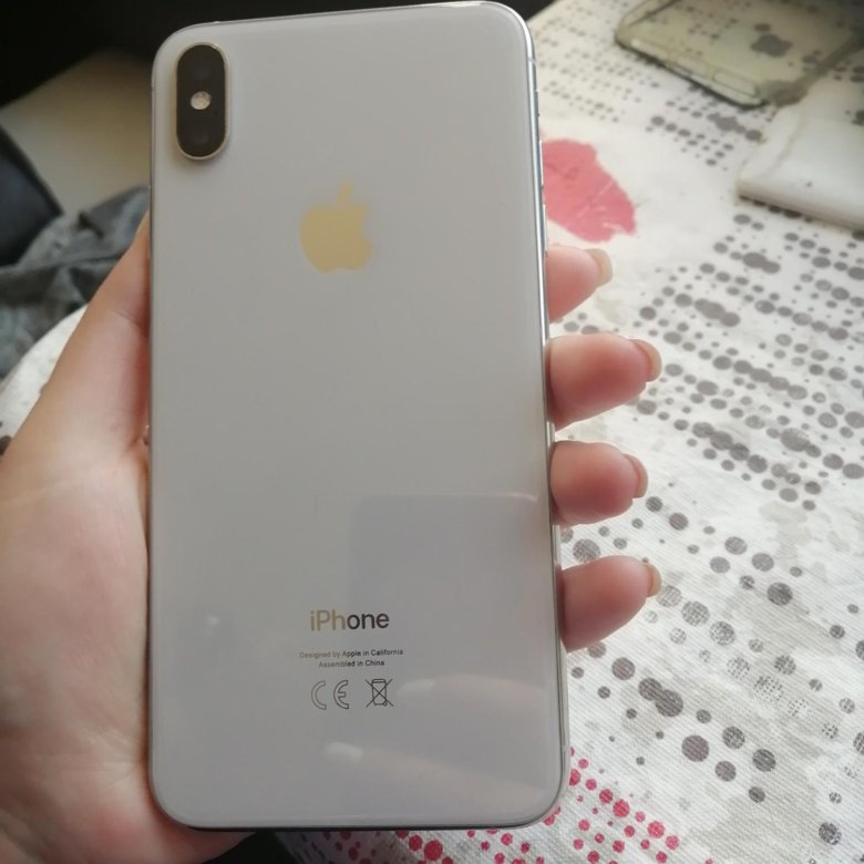 Xs max silver фото