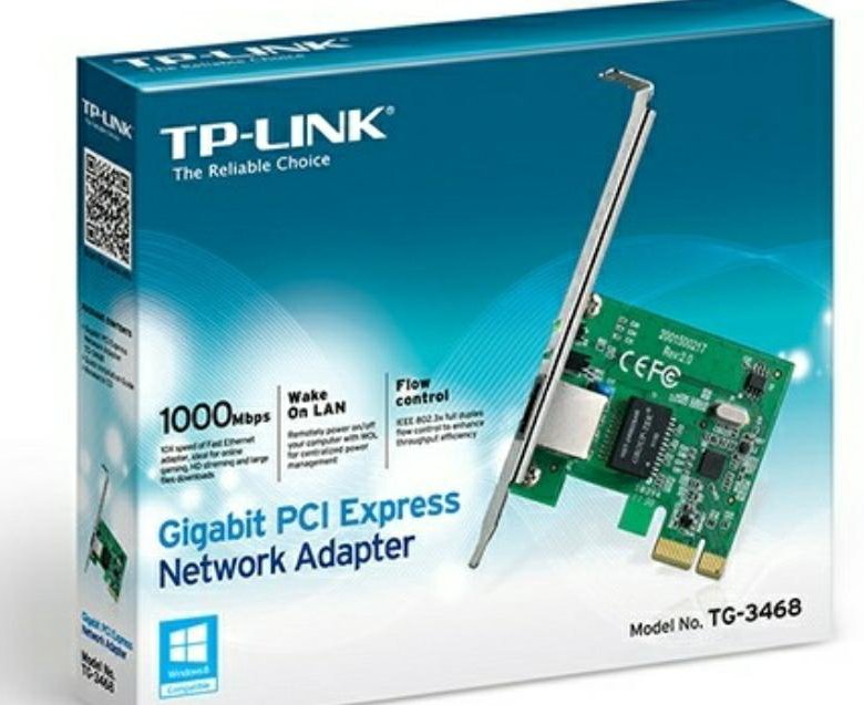 Карта сетевая pci e tp link tg 3468