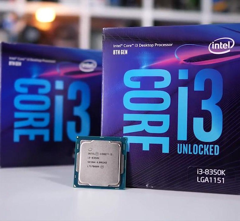 Процессор intel core i3 8350k фото