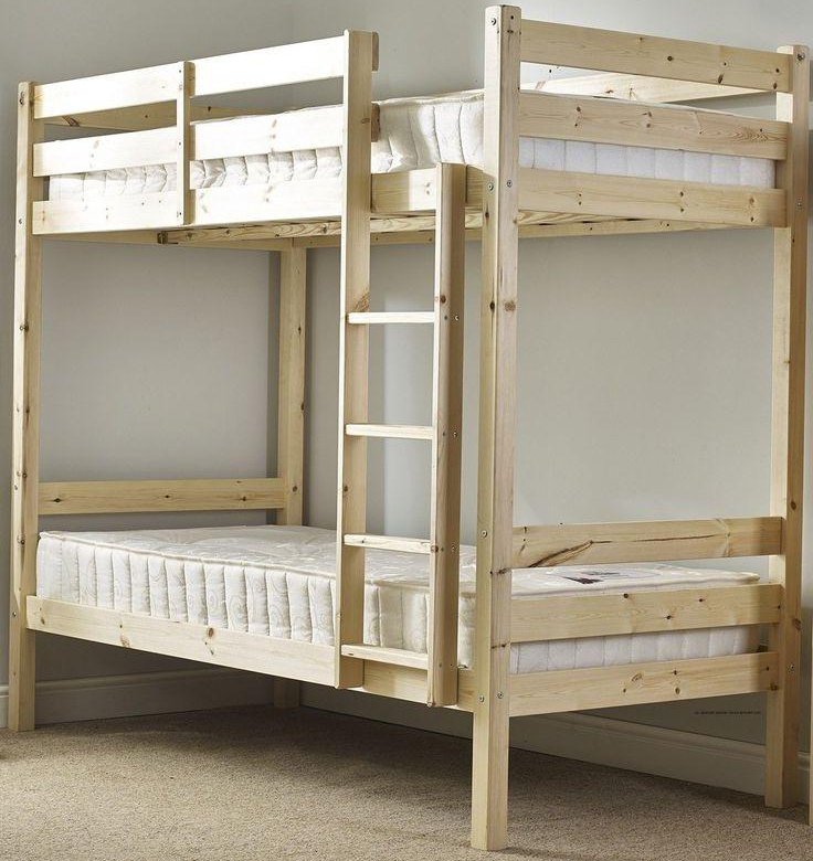 деревянные двухъярусные кровати фото