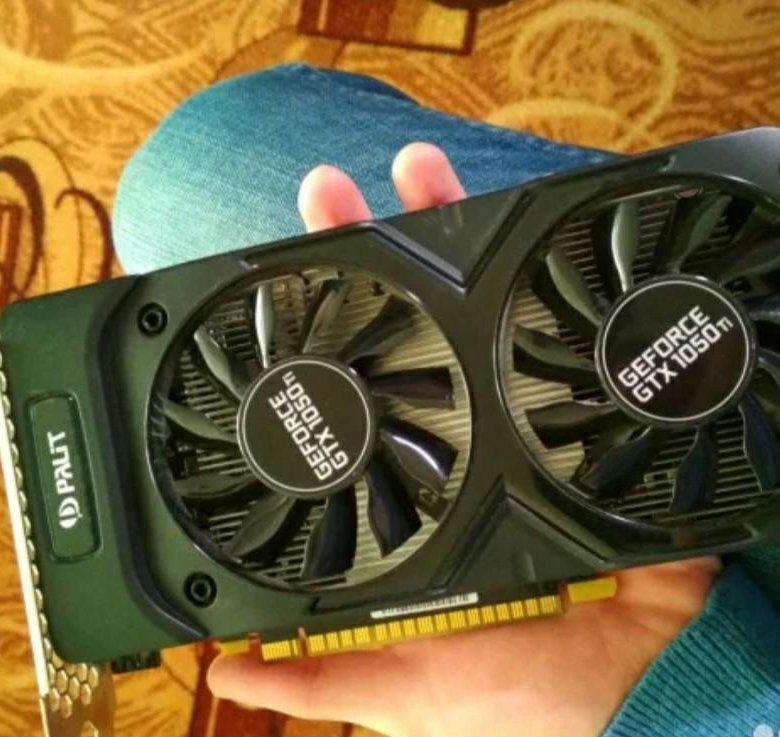 Видеокарта palit 1050 ti. Видеокарта Palit 1050 б/у