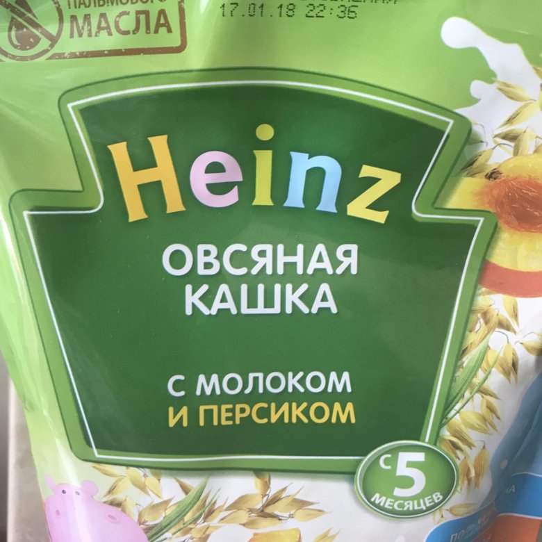 Каша молочная heinz овсяная с 5 мес 250 г