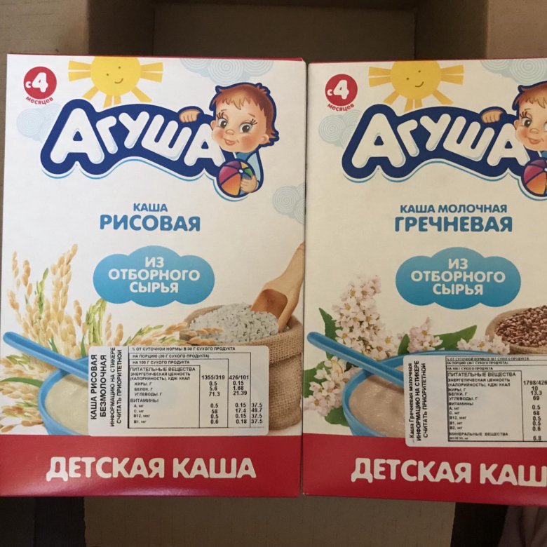 Все о кашах агуша