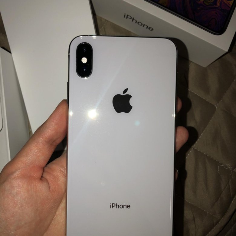 Xs max silver фото