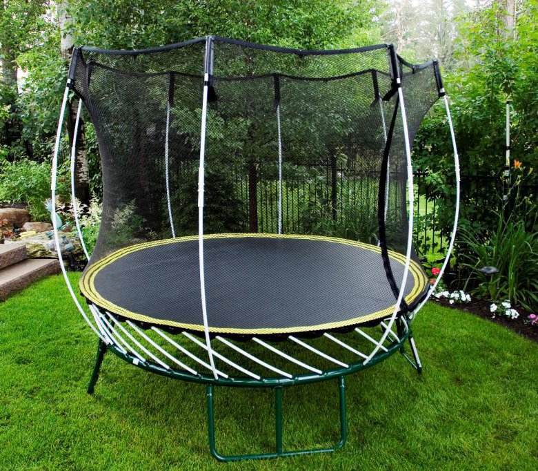 Springfree trampoline basketball hoop amazon