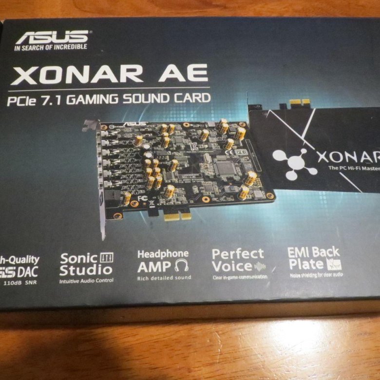 Звуковая карта asus xonar ae pci e