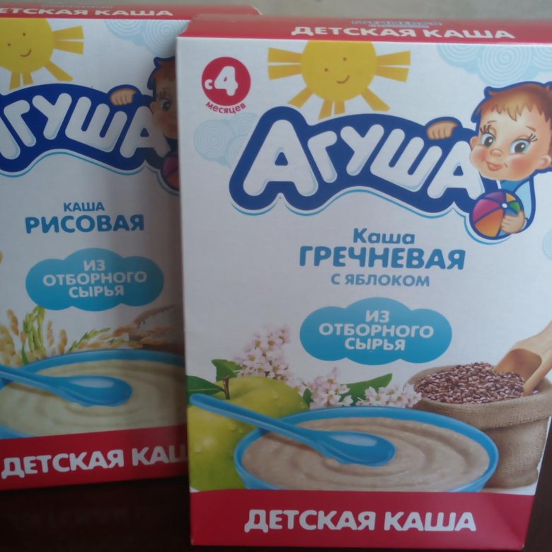 Каши для детского питания агуша