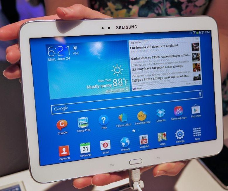 Samsung galaxy tab 3 p5200 прошивки. Galaxy Tab 3 p5200 с лицевой стороны.