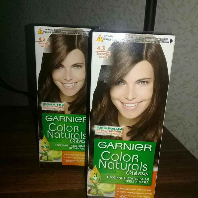 Краска для волос garnier color naturals 4 3 золотистый каштан