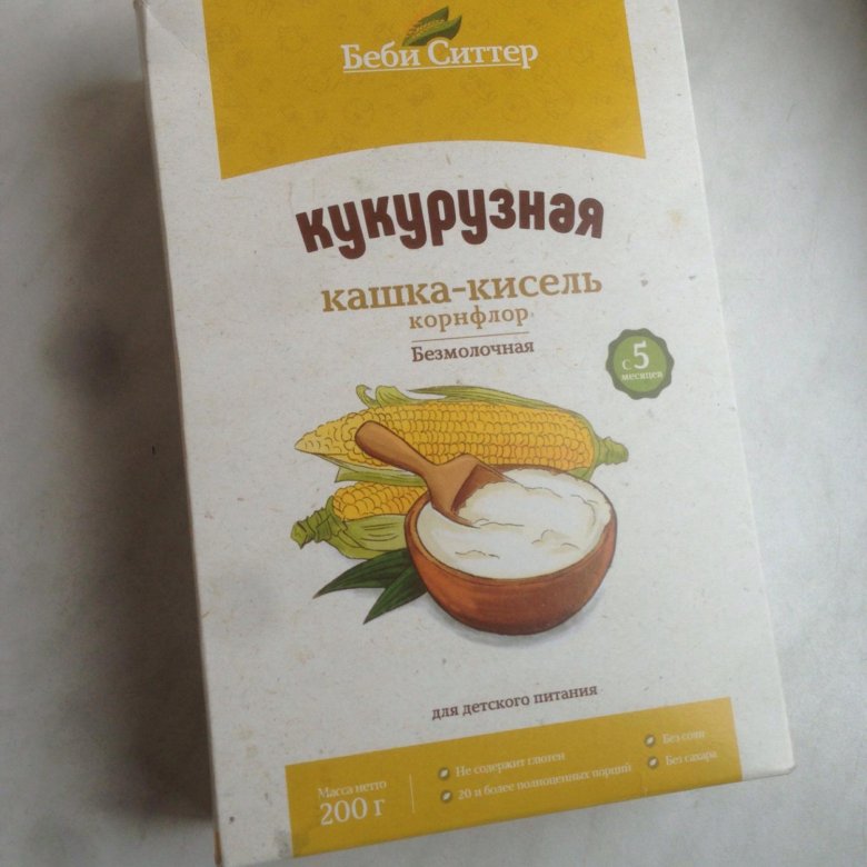 Детская кукурузная каша безмолочная может крепить стул