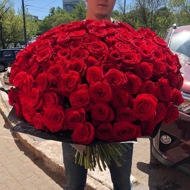 Цветов на дом москва 101 роза