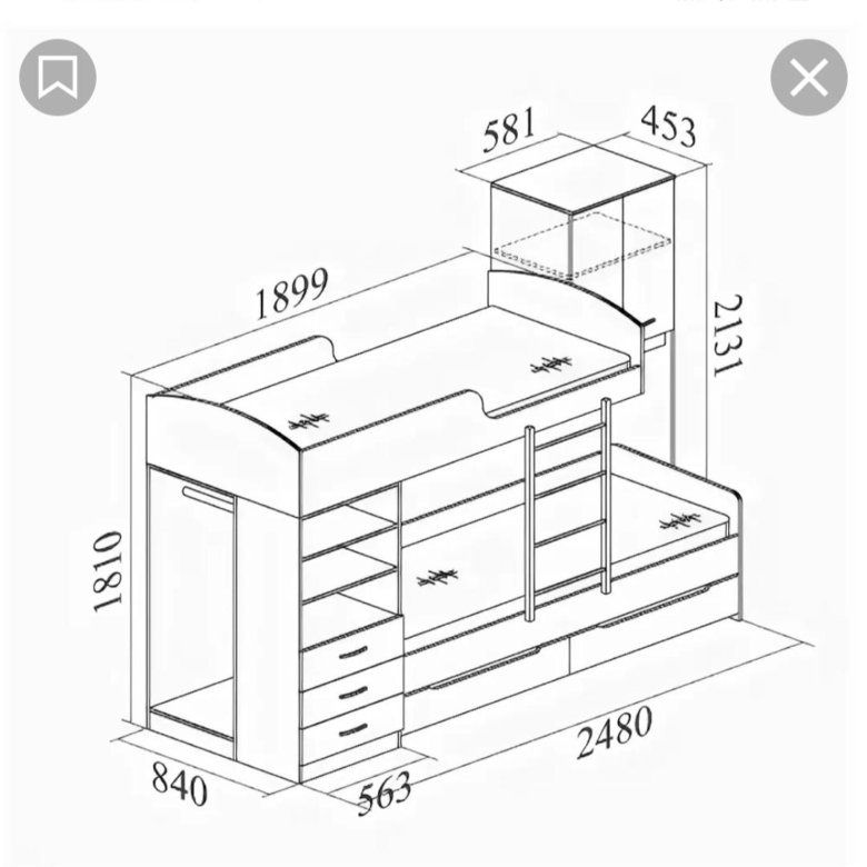 Кровать симба двухъярусная схема сборки