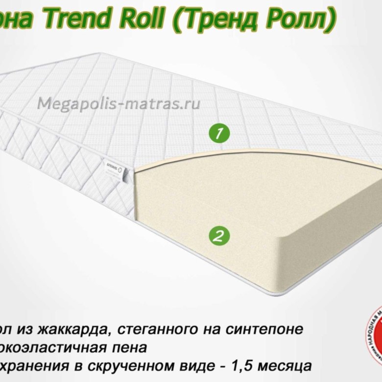 Матрас аскона trend roll