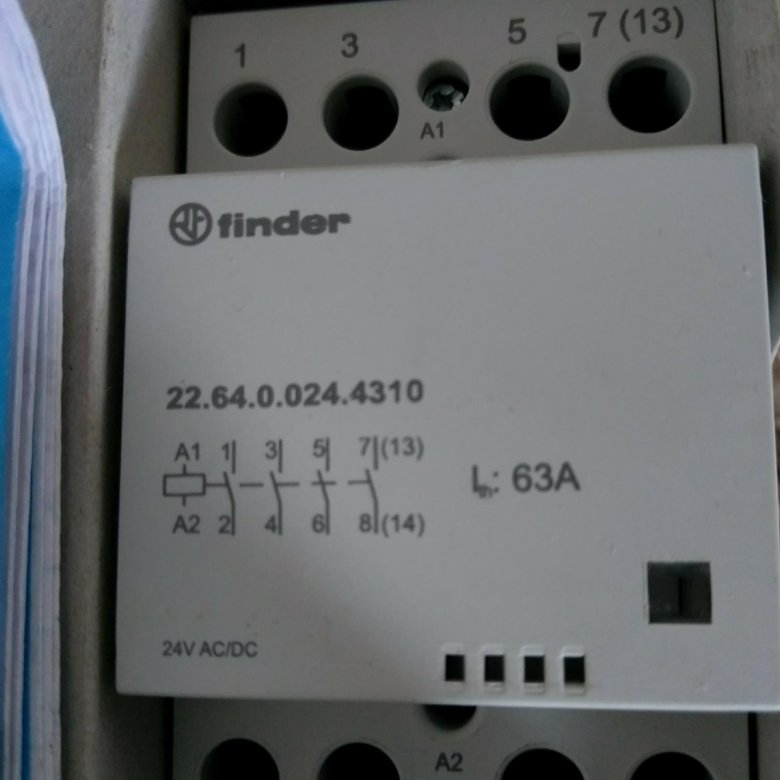 Контактор модульный 24в ac dc. Контактор модульный 63а.