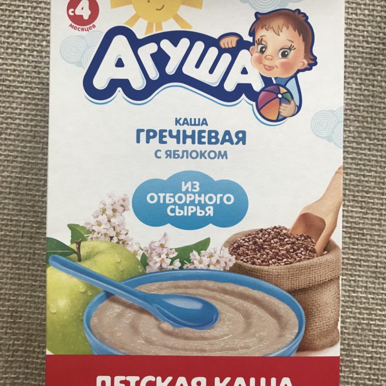 Детская безмолочная каша агуши