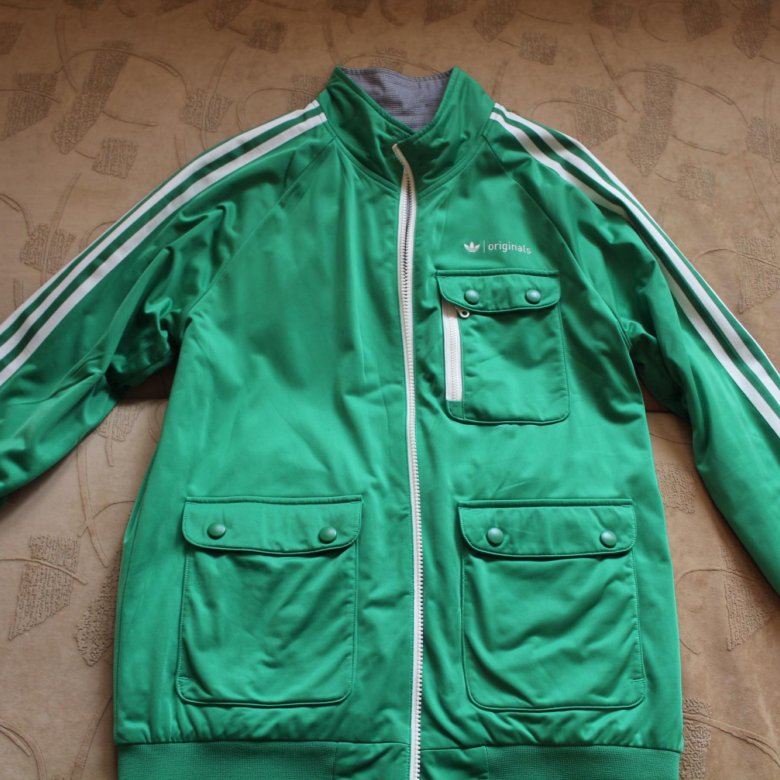 Pink adidas Jacket с салатовыми полосками