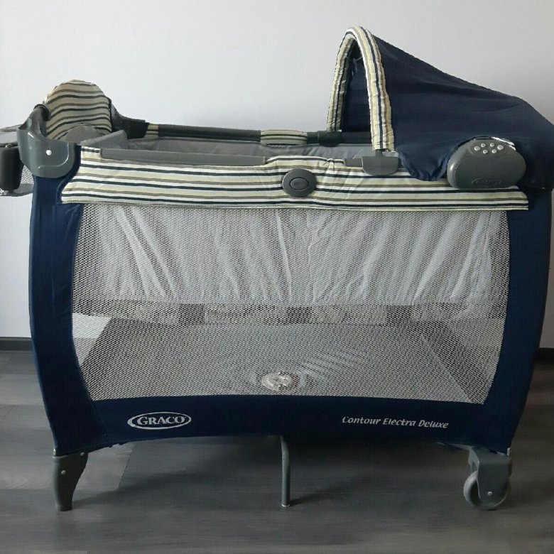 Манеж кровать graco deluxe contour electra deluxe