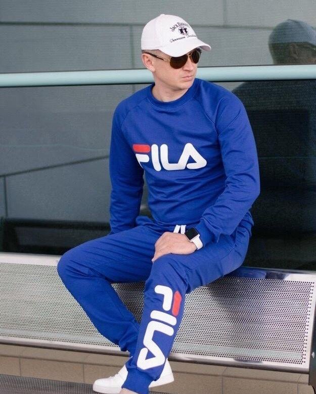 Fila спортивный костюм мужской серый