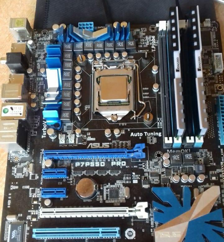 Asus P7P55D-PRO LGA 1156, xeon X3440 – купить в Якутске, цена 5 000 руб ...