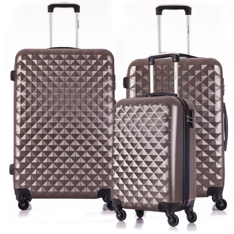 Чемодан l'Case Phatthaya s 45 л. Комплект чемоданов. Чемоданы Менделеева. LCASE Phatthaya размера s темно-зеленый.