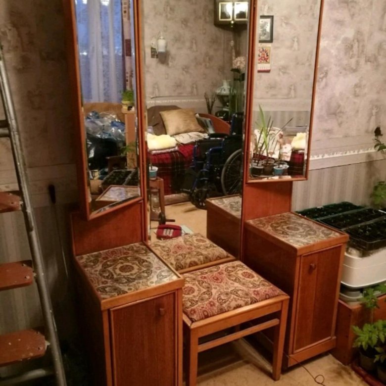 Трельяж с зеркалом советский фото