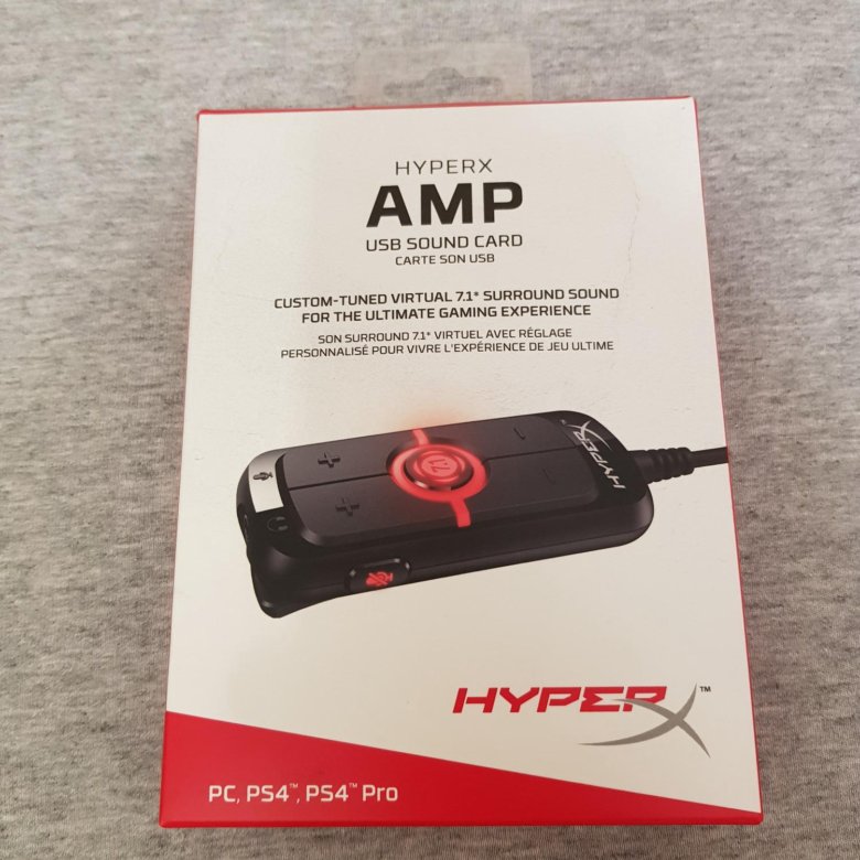 Внешняя звуковая карта hyperx amp