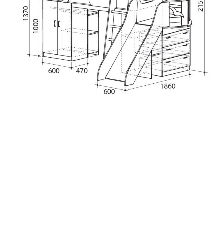 Кровать чердак малыш схема сборки