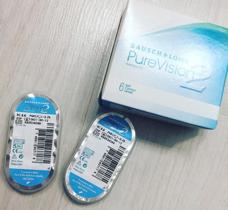 Линзы пьюр вижн. Bausch&Lomb Pure Vision 2. Bausch & Lomb Pure Vision. Контактные линзы Pure Vision 2. Линзы -3.75.