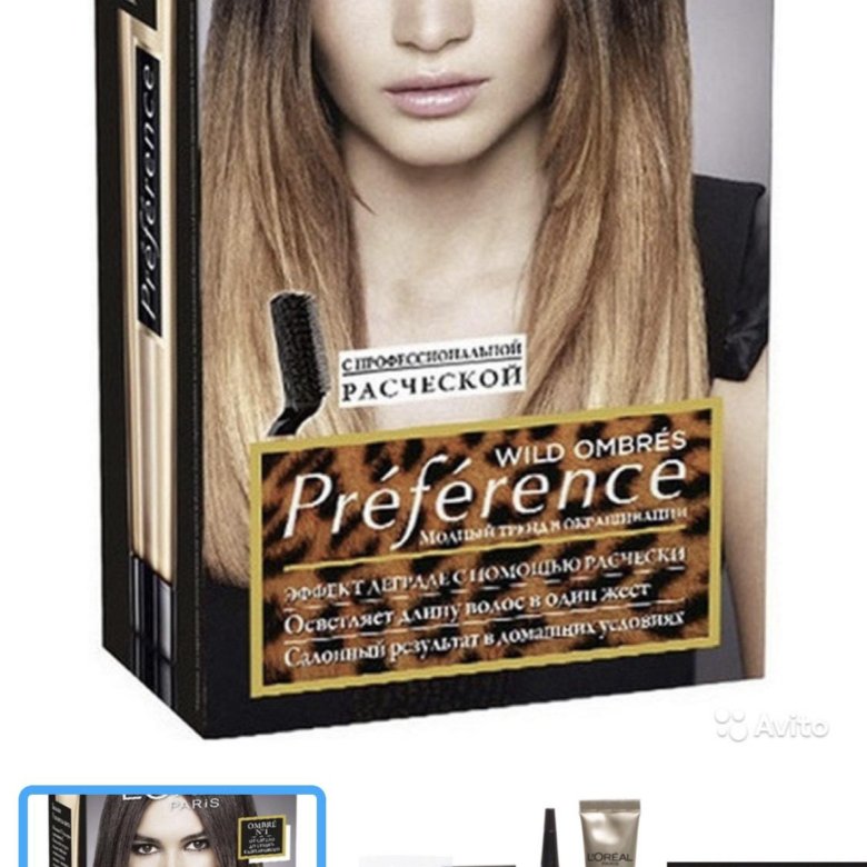 Краска для волос l oreal preference wild ombres на светлые волосы