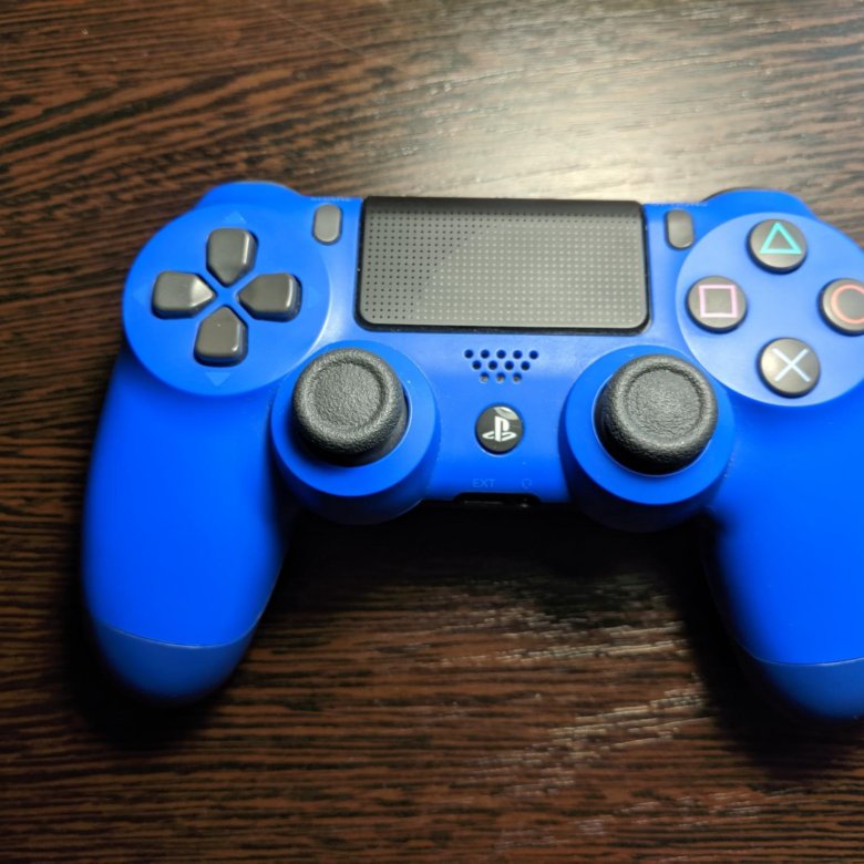 Dualshock 4 синий. Джойстик синий. Маленький плейстейшен