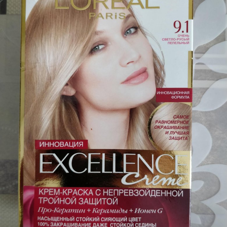 Лореаль экселанс краска для волос отзывы фото. Excellence краска 9.1. Loreal Excellence 9.1. Loreal Excellence Creme 9.1 отзывы. Лореаль экселанс 9.1 отзывы.