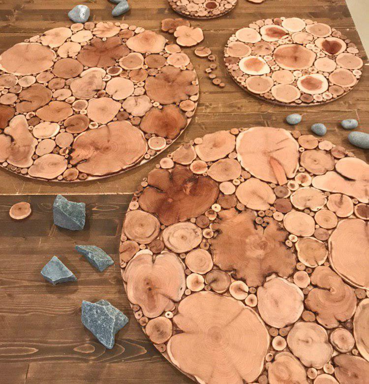 Круглые панно из сибирского можжевельника для бани – купить в Санкт ...