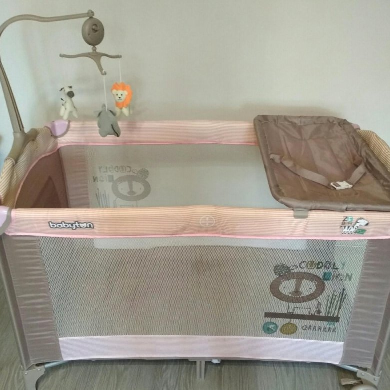 Babyton pink манеж кровать