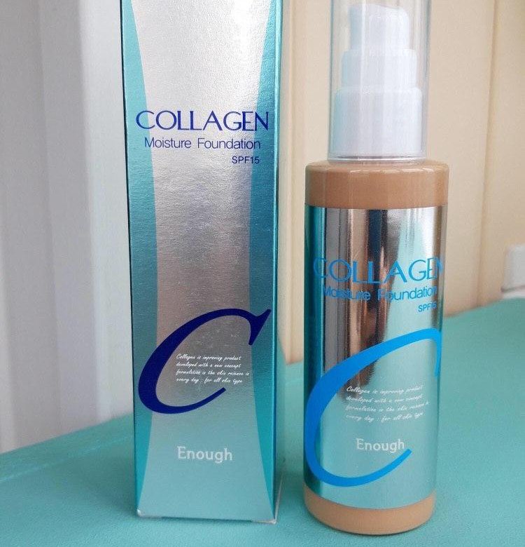 Enough collagen moisture foundation. Enough Collagen Moisture Foundation ходовой. Тональник коллаген летуаль. Тональный крем коллаген Абакан.