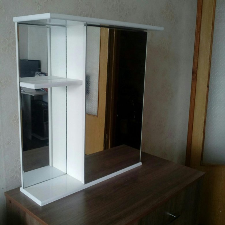 Шкафчик с зеркалом для ванной 50 см ширина