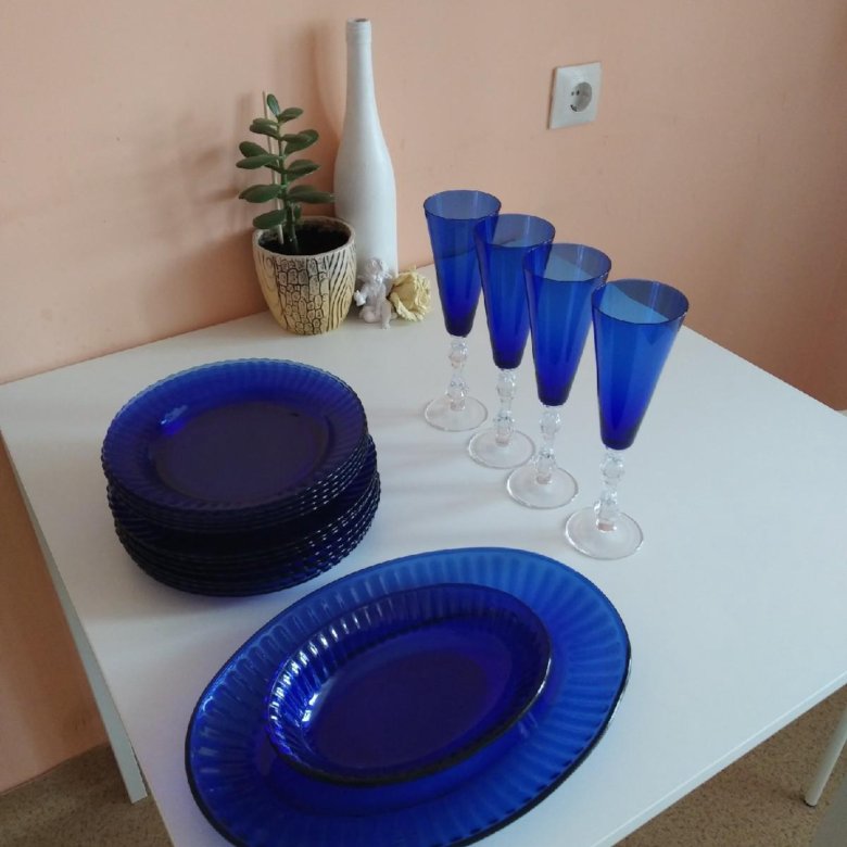 синяя посуда для похудения