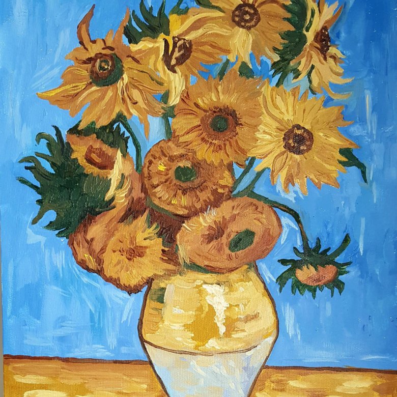 Автор картины sunflowers