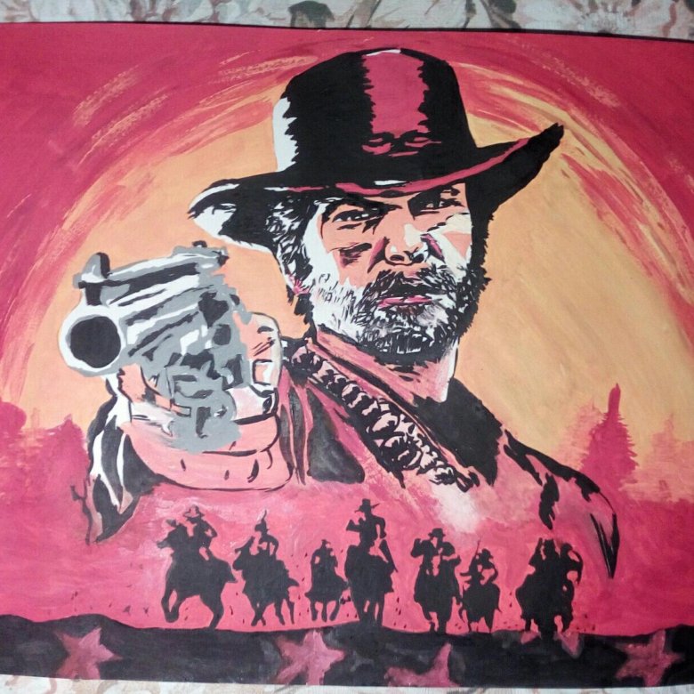 Как нарисовать red dead redemption