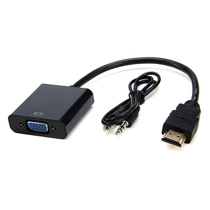 VGA male to HDMI female.