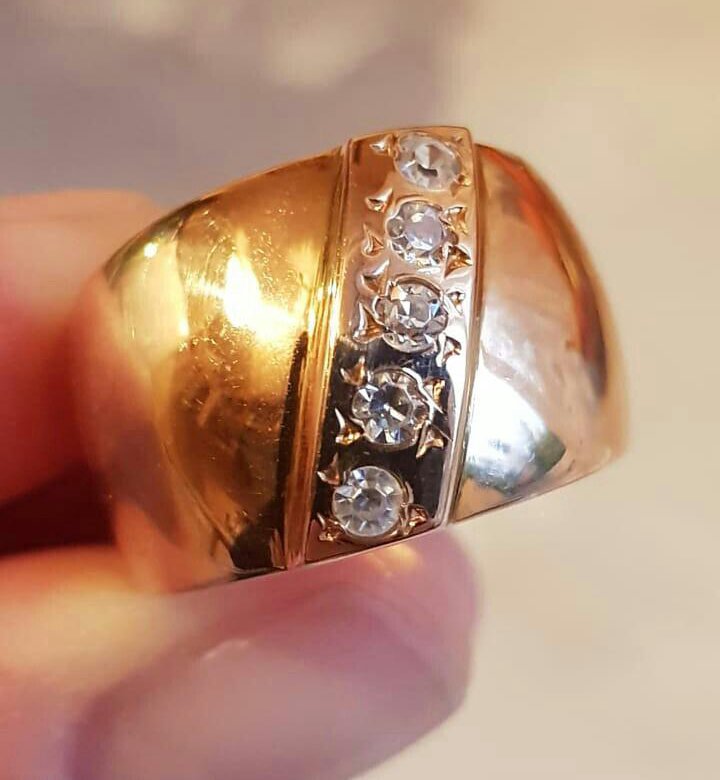 Кольцо чалма с бриллиантами