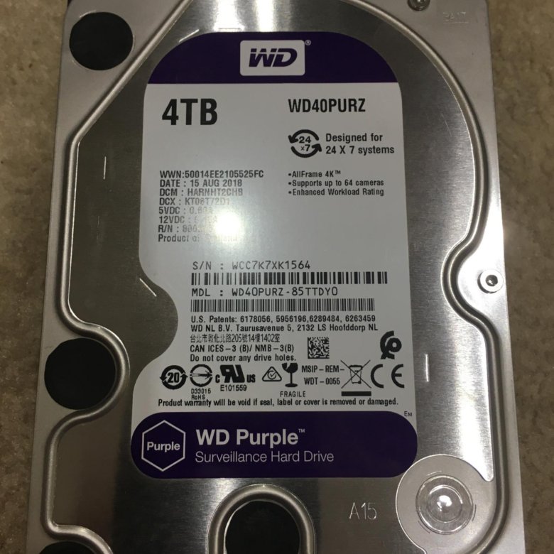 Диск wd purple. Жесткий диск WD Purple wd40purz. 4 ТБ жесткий диск WD Purple [wd40purz]. Жесткий диск Western Digital wd40purz. Жесткий диск 4000gb WD Purple wd40purz 11850.