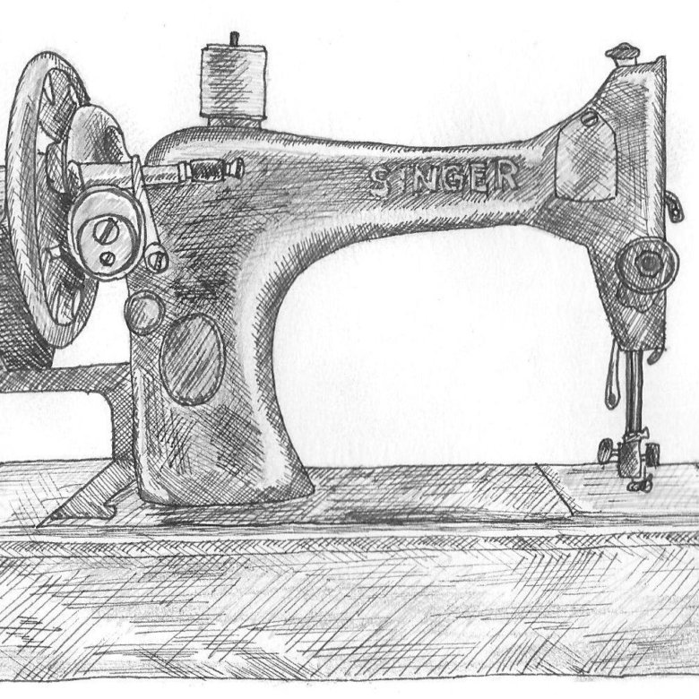 Швейная машинка для рисунков на одежде