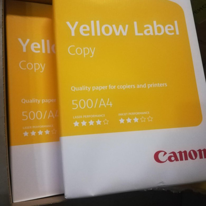 Бумага canon yellow label print