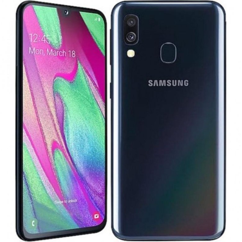 Самсунг а34 цена телефон. Смартфон Samsung Galaxy a40. Samsung Galaxy a40 64gb. Samsung Galaxy a40 64 ГБ черный. Samsung Galaxy a40 2019.