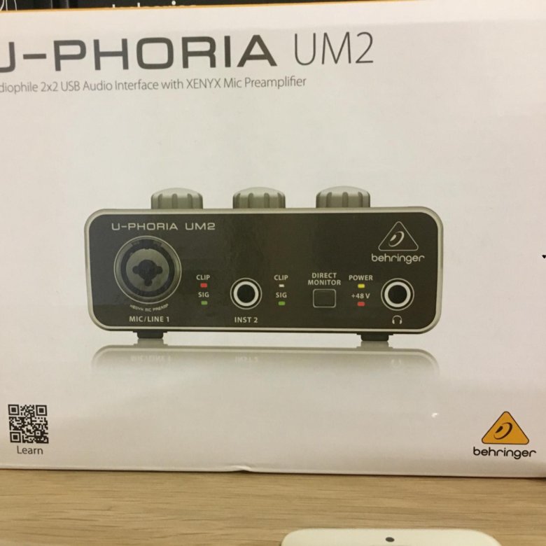 Карта behringer u phoria um2