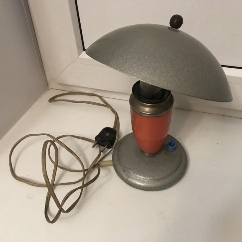 лампа грибок ссср. советский настольный светильник.