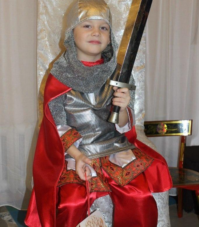 Детский костюм богатыря на новый год